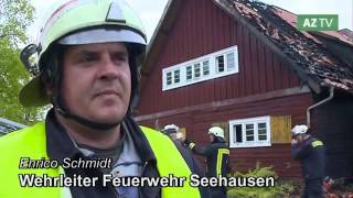 preview picture of video 'Brandstiftung bei Seehäuser Tourist Info'