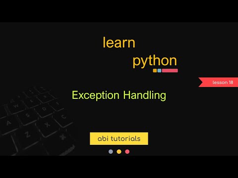 18 Learn Python Exception Handling In Python