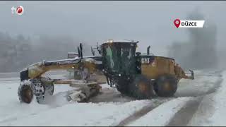 Düzce’de Tüm Köy Yolları Trafiğe Açık