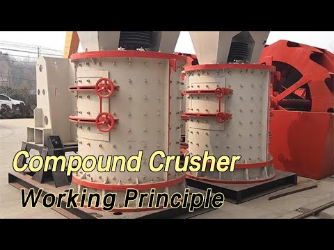 Working principle of vertical shaft compound crusher.