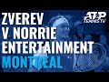 Entertaining Moments in Zverev vs Norrie Match | Coupe Rogers 2019
