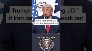 Trump jokes, 'I'm blaming JD' if Iran deal doesn't work out 