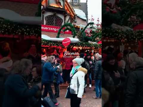 Bremen Christmas Market in front UNESCO City Hall. #Bremen #Germany #Christmas