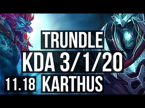 TRUNDLE vs KARTHUS (JUNGLE) | Rank 3 Trundle, 3/1/20 | BR Challenger | v11.18