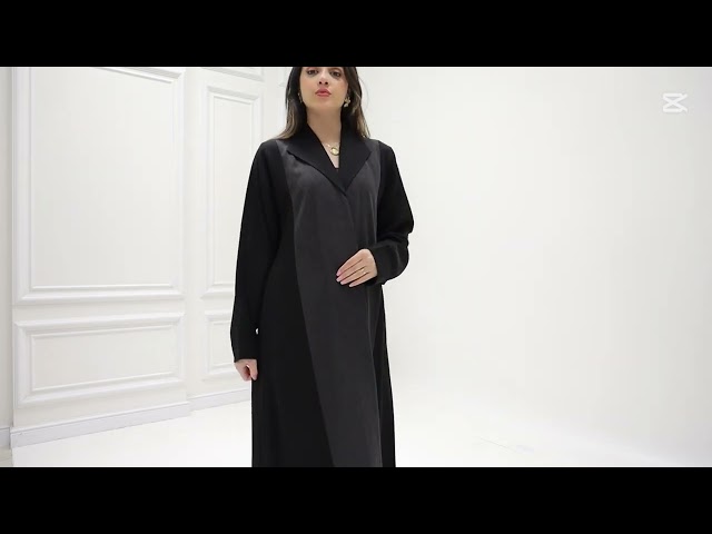 عباية لف بلون زيتي 1202401