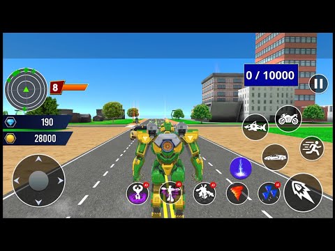 Shark Robot Car Game Bike Games - Android Gameplay #3
