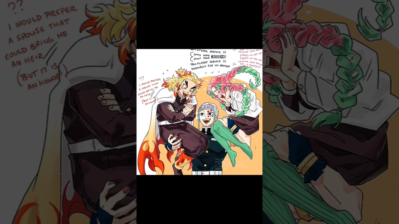 Ahem ahem he have 5 wives 💀 #anime #demonslayer #shorts @Yurie._.C4an