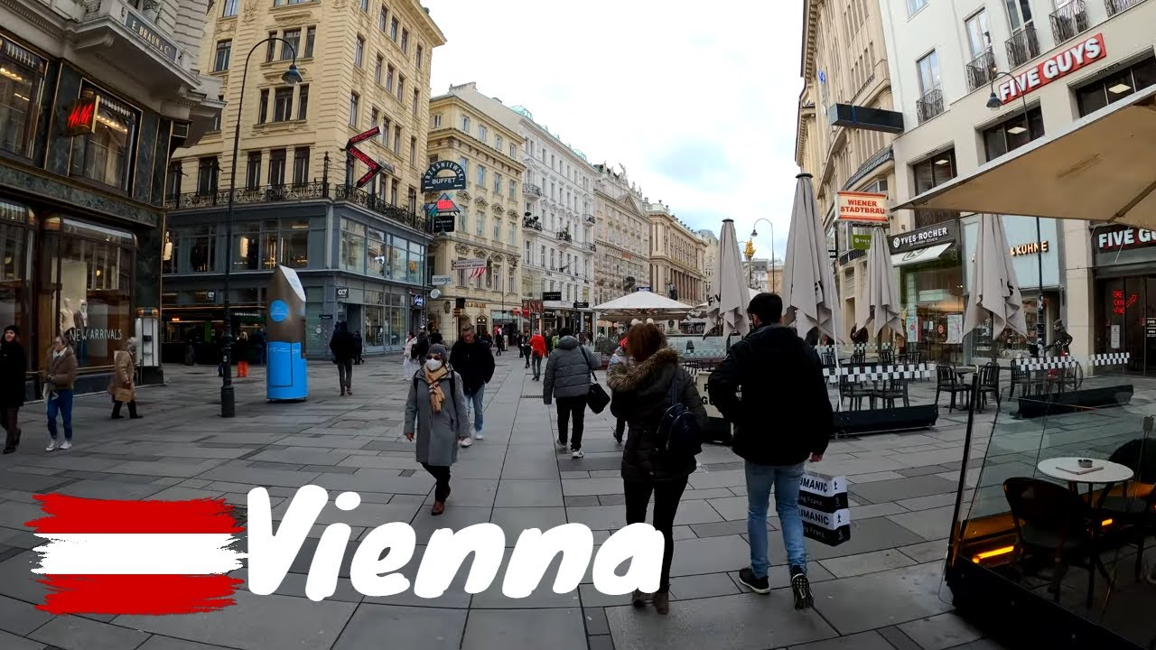 Embark on a walking tour along Graben.