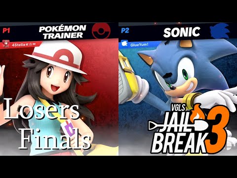 🔥VGLS Jailbreak Losers Finals - Aquara (R.O.B./Pokémon Trainer) Vs. LazyZach (Sonic) ~ June 2020