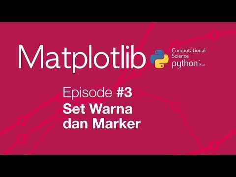 Belajar Matplotlib Python Plot 03 Set Warna dan Marker