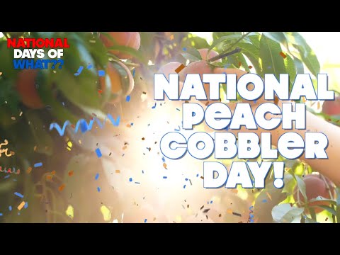 Happy National Peach Cobbler Day | April 13th | Chef Kevin's Peach Cobbler Recipe