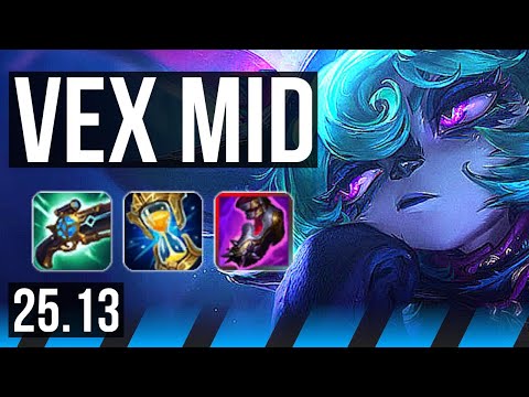 VEX vs ZED (MID) | Rank 6 Vex | NA Grandmaster | 25.13