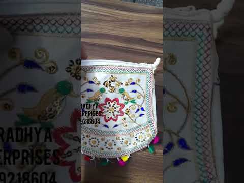 Multicolor embroidered embroidery handbags economical return...