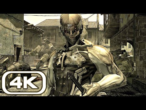 Raiden vs. Gekko and Vamp Fight Scene 4K ULTRA HD (Metal Gear Solid 4)