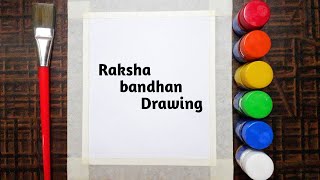 Raksha Bandhan Drawing for Beginners / Easy watercolor painting ideas step by step tutorial