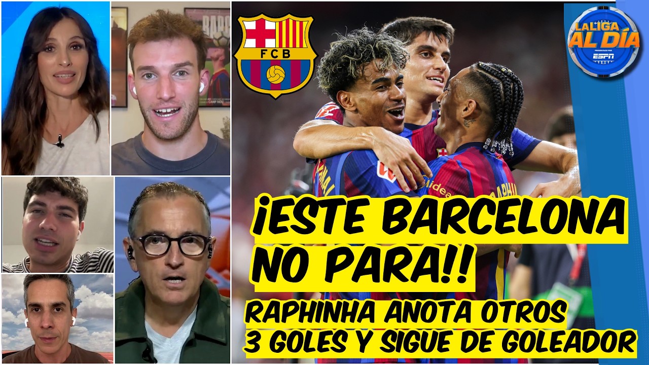 Con OTRO HAT TRICK de RAPHINHA, BARCELONA goleó 3-1 al Sevilla y sigue PERFECTO | La Liga al Día