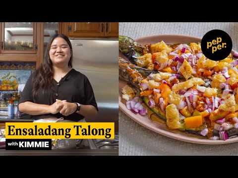 Ensaladang Talong Recipe: How to Make Filipino Eggplant Salad with Chicharon | Pepper.ph