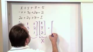 Lesson 19 - Solve Systems Of Equations With Inverse Matrices (Linear Algebra)