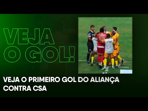 Veja o primeiro gol do Desportivo Aliança contra CSA pelo campeonato Alagoano