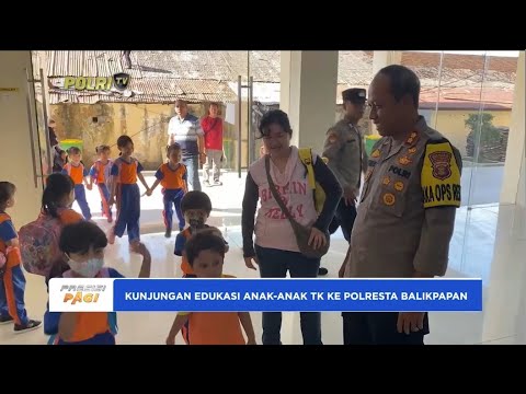 KUNJUNGAN EDUKASI SISWA TK KE POLRESTA BALIKPAPAN