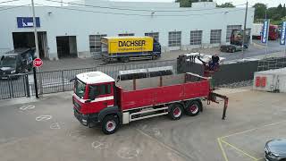 MAN TGS 33.360 BB + KENNIS 16 T/M -3XHYDR. flatbed truck | Image 5 - Autoline