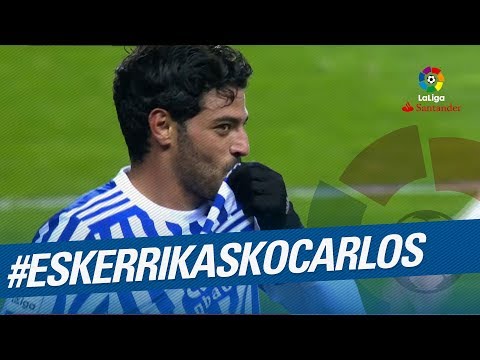 Carlos Vela marca su último gol con la Real Sociedad