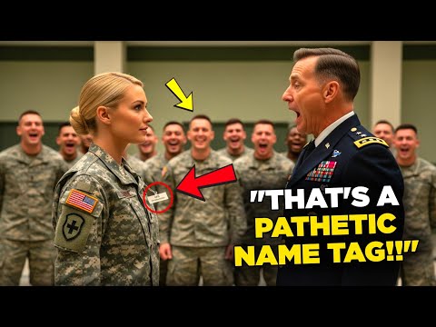 They Mocked Her Old Name Tag, Until the General Saw it and Froze!