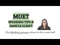 How to prepare for MUET speaking? Tips and Sample Script for Task 1