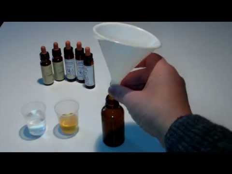 Herstellung einer Bachblüten Einnahmeflasche