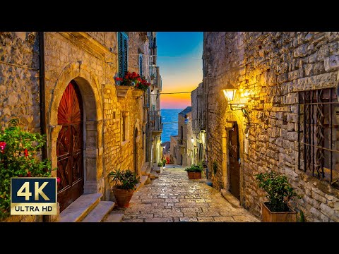 Giovinazzo Italy 🇮🇹 4K Puglia Evening Walking Tour 2024
