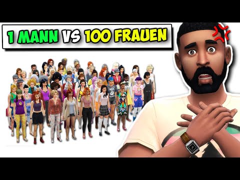 Ich *sperre* 1 Mann mit 100 FRAUEN ein & es wird WILD! 😏 hehehe | Die Sims 4 Nesmeralda