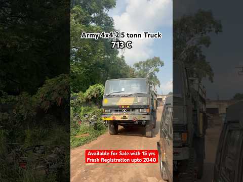 Army 4x4 2.5 tonn Truck for sale in running condition at Pathankot | Tata 713C 4x4 #militarytruck