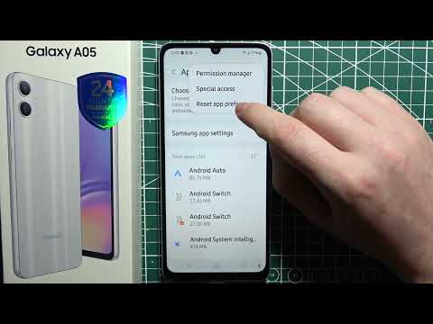 Samsung Galaxy A05: How to Reset App Preferences