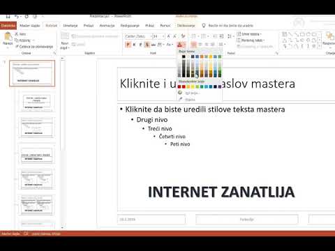 Tekstualni vodeni žig u PowerPointu