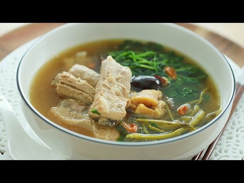 Watercress Soup Chinese Recipe with Pork Ribs - 西洋菜排骨汤