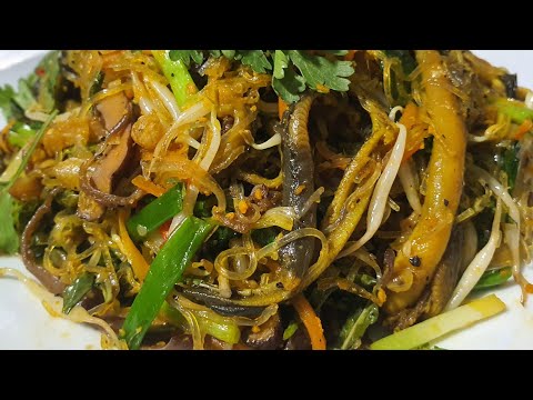 miến xào lươn nghệ an! (bí kíp  xào để miến săn mà ko bị bết.)#ẩm thực hoàng sơn