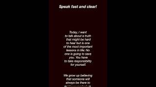 Speak fast and Clear || Improve your English