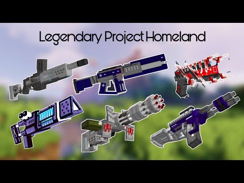 LEGENDARY Project Homeland Addon [New 10 Overpowered Weapons] Mod in Minecraft PE 1.20