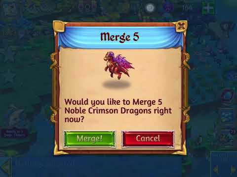 Merge Dragons | Camp: Create Nest of Sapphire Dragon Eggs (from Crimson Eggs) | 27.12.2020