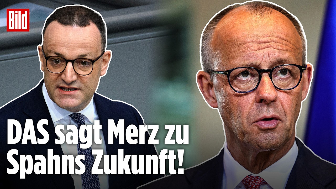 Union-Beben: Jetzt äußert sich Merz zur Zukunft von Jens Spahn!