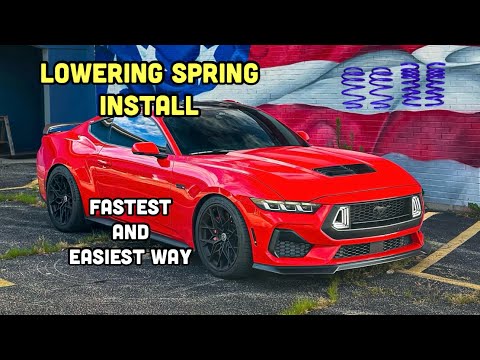 EASIEST WAY TO INSTALL MUSTANG LOWERING SPRINGS