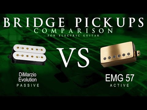 DiMarzio EVOLUTION vs EMG 57 - Bridge Guitar Pickup Comparison Tone Demo