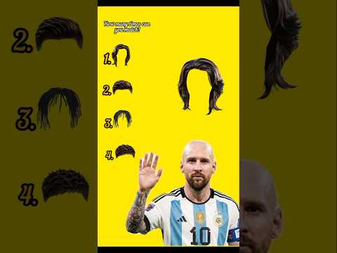 🔥 Can YOU Find Lionel Messi’s PERFECT Hair? 😱⚽💇‍♂️ #Shorts #football
