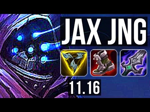 JAX vs NIDALEE (JUNGLE) | 3.7M mastery, 5/1/5, 800+ games | KR Master | v11.16