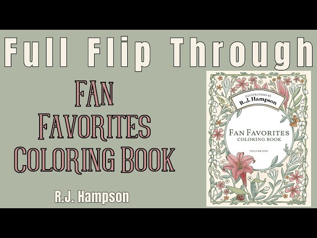 Vídeo relacionado con Fan Favorites Coloring Book (R.J. Hampson Signature Books)