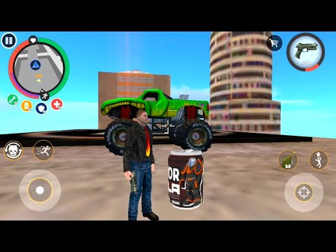 Rope Hero New Game | Stone Monster Truck Jump And Kick | Stone Private Tank Vs Army Tank With Army