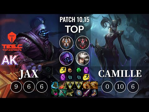TES AK Jax vs Camille Top - KR Patch 10.15