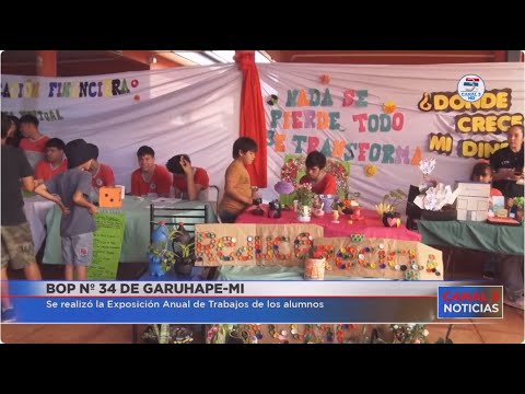 Estudiantes del BOP Nº 34 de San Miguel Garuhape-Mí se lucieron en la exposición de trabajos