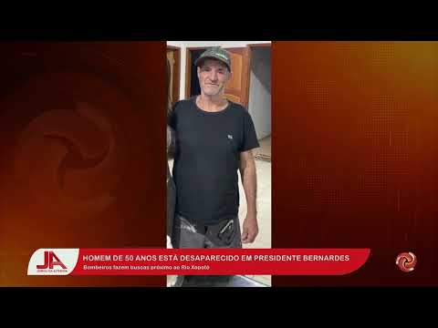 Homem de 50 está desaparecido em Presidente Bernades
