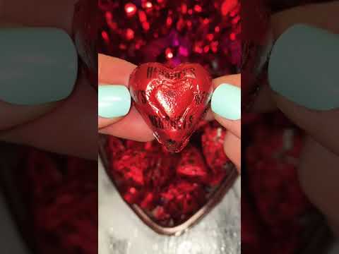 #Shorts ASMR Hersheys Chocolate Hearts Candy Unwrapping